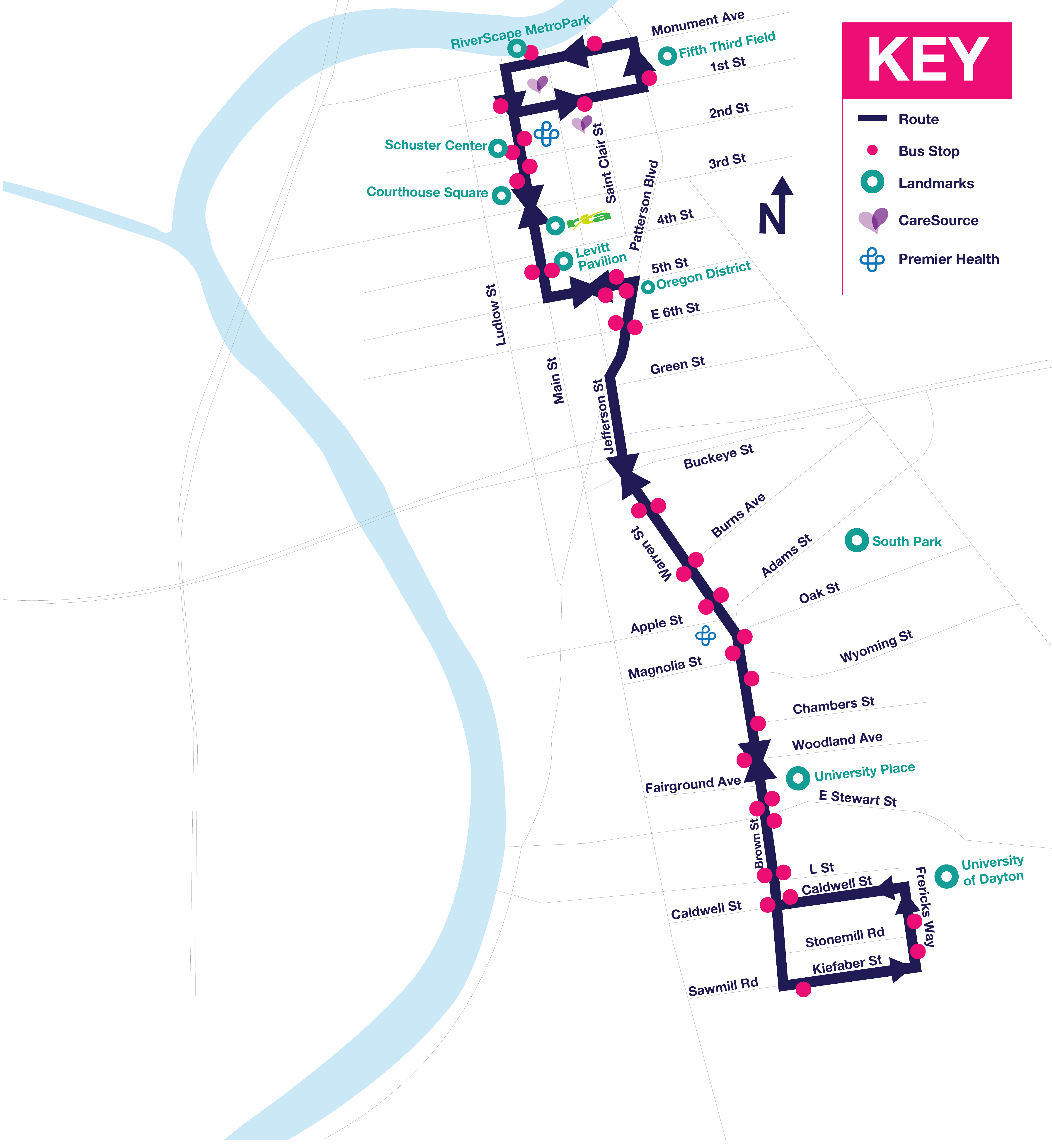 The Flyer map