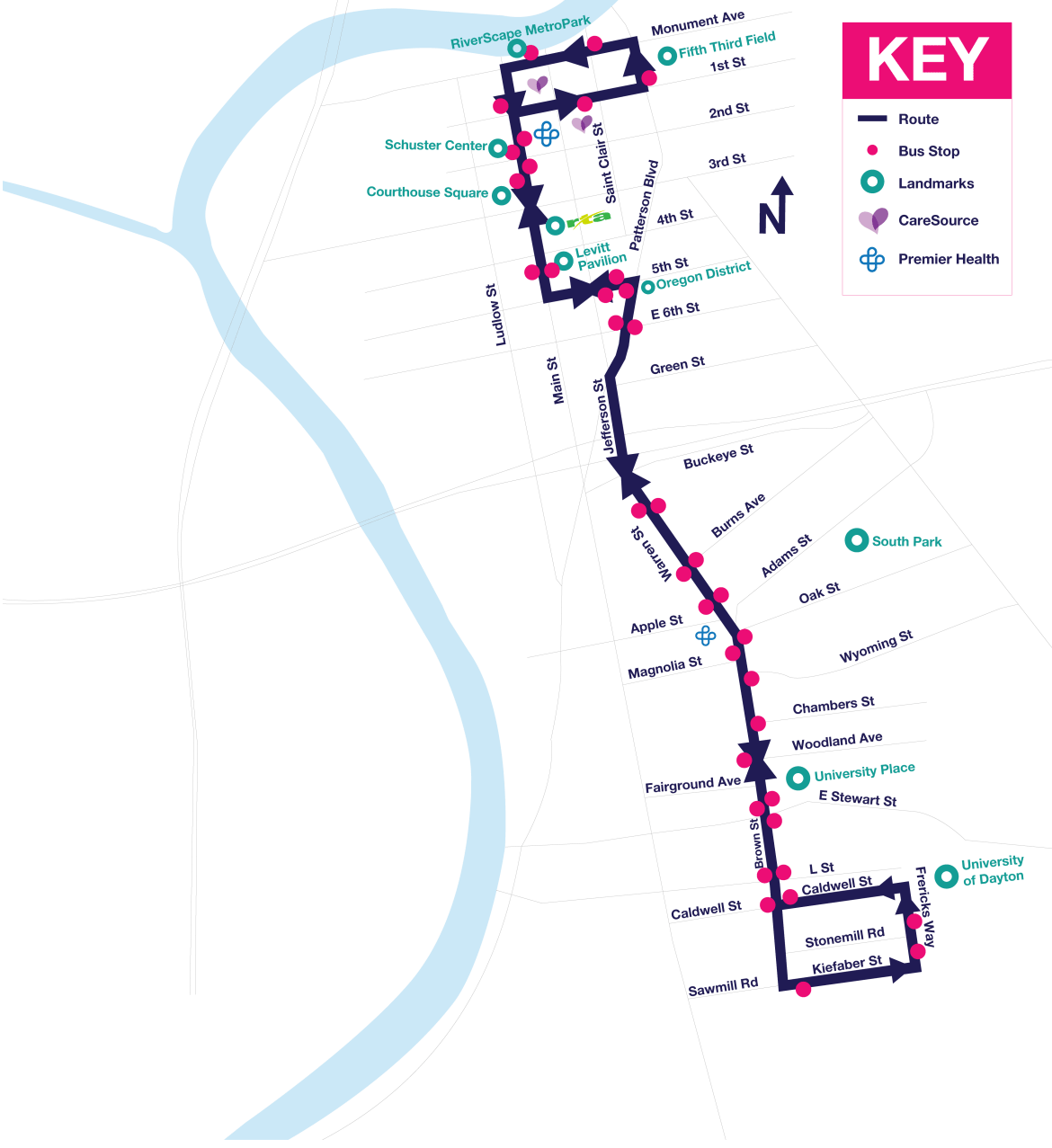 The Flyer map